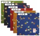 寺子屋・祭り小物・花あかりハンカチ 麻の葉ふくろう 辛子(10枚入り)